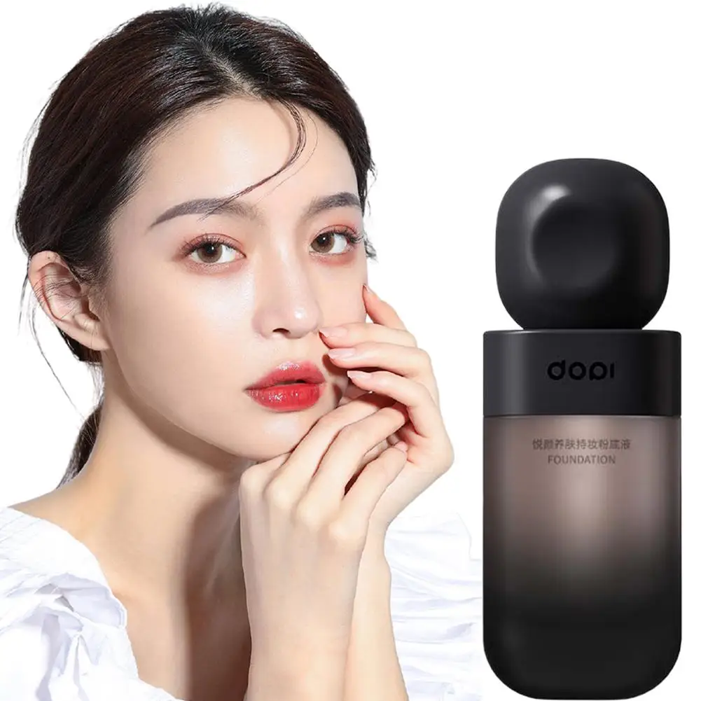 Base líquida mate de larga duración, corrector facial, maquillaje, Control completo, cobertura blanqueadora, Base de aceite I2J0