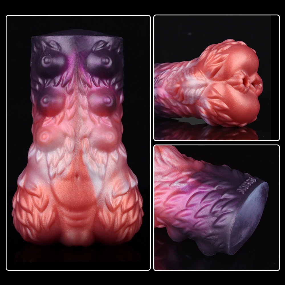 NNSX Silicone Realistic Vagina Lifelike Artificial Male Masturbator Animal Dual Channel Real Pocket Pussy Sex Toys Erotic Goods