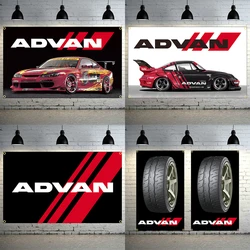 JimonFlag 90x150CM 3x5Ft A-ADNANS  JDM Racing Car Flag Polyester Digital Banner for Garage Wall Art Out Door Decoration