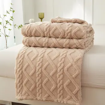 New Winter Blanket Home Warm Sherpa Soft Sofa Cover Throw Newborn Wrap Kids Bedspread Travel Textile Fleece Thick Warm Blanket