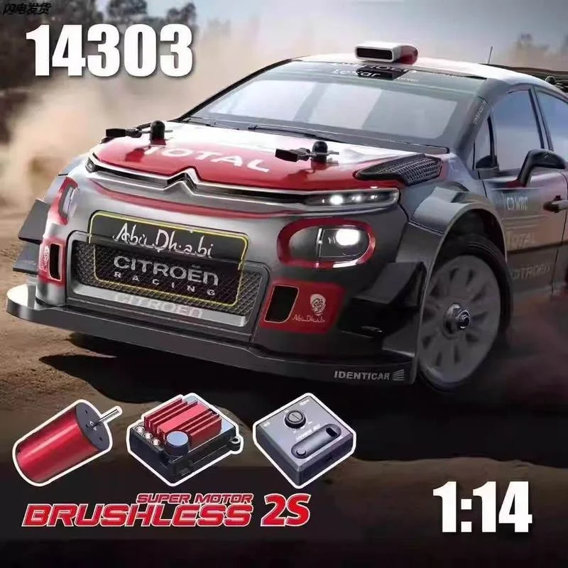 Mjx Remote Control Drift Car Four Wheel Drive Off Road Rally 1 14 Scale Brushless Motor High Speed Racing Vehicle For Adults