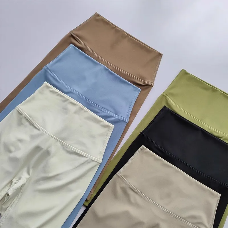 Damen High-Waist Enge Radhose mit „Naked Feeling“-Gefühl, Atmungsaktive Yoga-Sportshorts, Sommer-Laufshorts, Hochwertige Fitness-Shorts – Detail 16