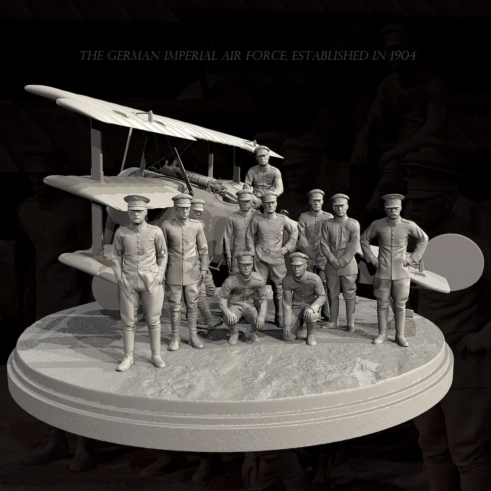 

The height of man 24mm 48mm Air Force Resin Soldier Colorless Self Assembly TD-7798/3D