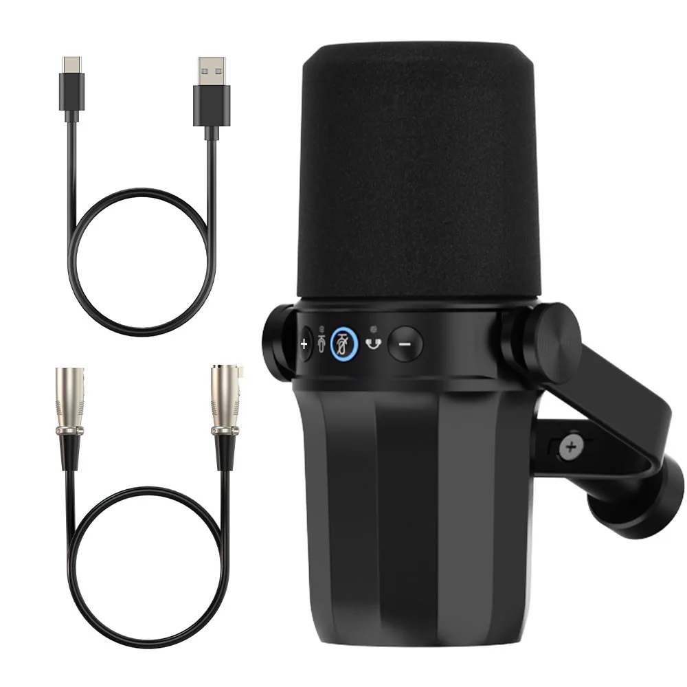 Cardioid Vocal USB XLR Dynamic SM7B MV7 Podcast Microphone for Recording Broadcasts