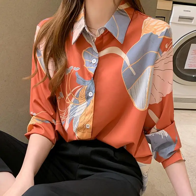 Cheap wholesale 2021 spring summer autumn new fashion casual chiffon women shirt woman female OL long sleeve blouse Ay1621