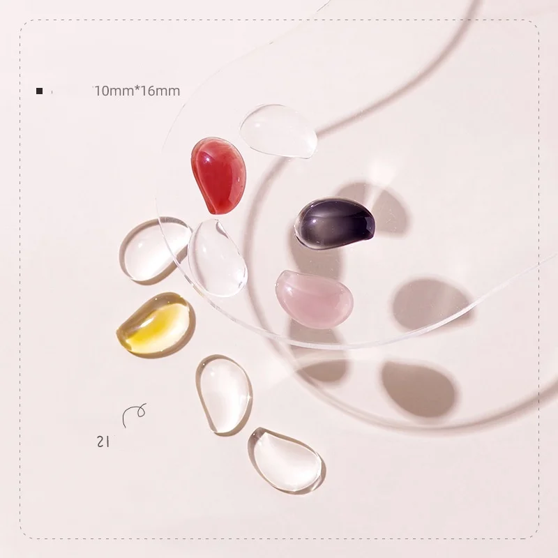 40Pcs Transparent Glas Nail art Display Bär Liebe Stern Für Zeigt Gel Polnischen Designs Maniküre Werkzeuge Nagel Farbe Bord Tipps karte