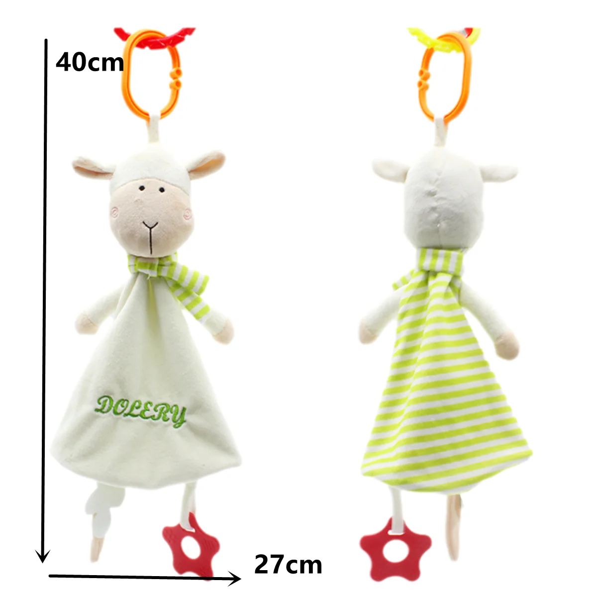 Miękkie pluszowe grzechotki dla niemowląt z gryzakami do wózka, fotelika samochodowego, łóżeczka - wiszące zabawki edukacyjne dla niemowląt, prezenty dla noworodków