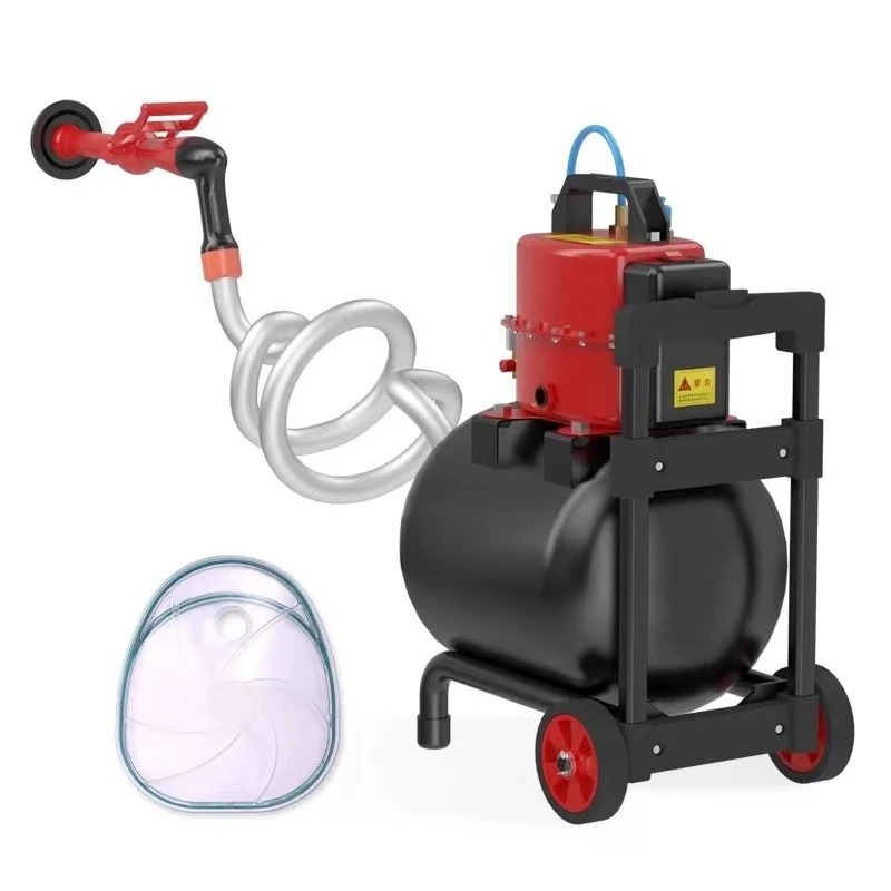 

Contactless dredger, toilet floor drain sewer pipe, curved negative pressure suction
