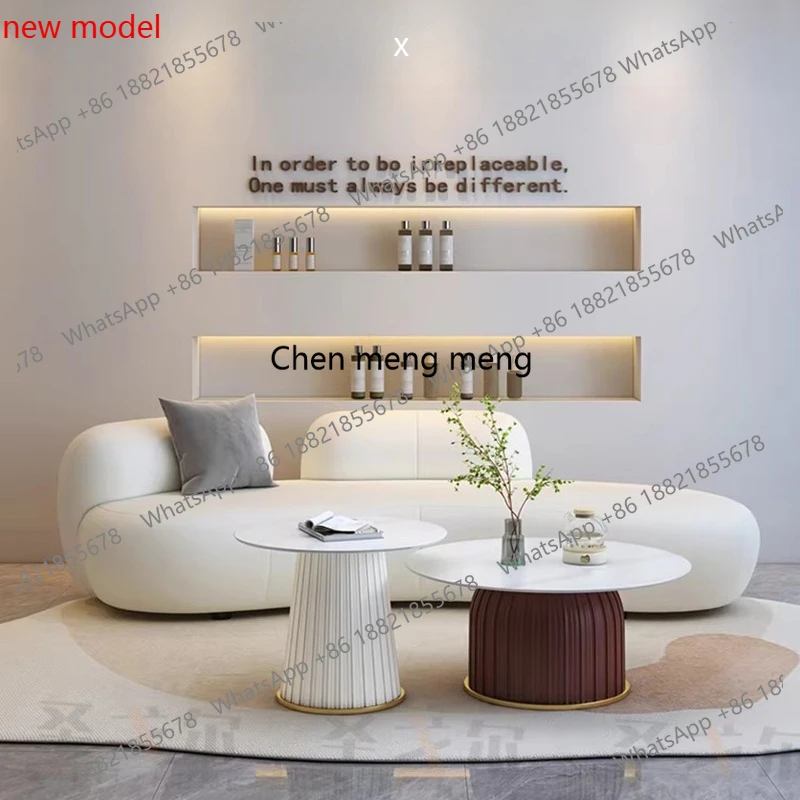 Nordic Luxury Office Sofas Modern Designer Living Room Hotel Reception Sofa and Coffee Table Set Lounge Business FurnitureA178