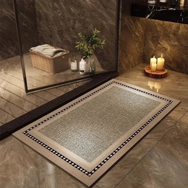 Bathroom Carpet Home Decoration Bath Absorbent Simple Floor Mat Toilet Rug Doormat Non-slip Foot Mats Alfombra De Baño 욕실 카펫