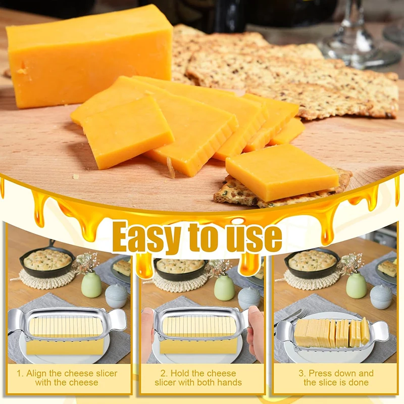 Butter Slicer Cutter Aluminium Käse Cutter Butter Slicer multifunktion ale Küche Food Tool Butter Cutter Draht Käse Slicer – Detail 9