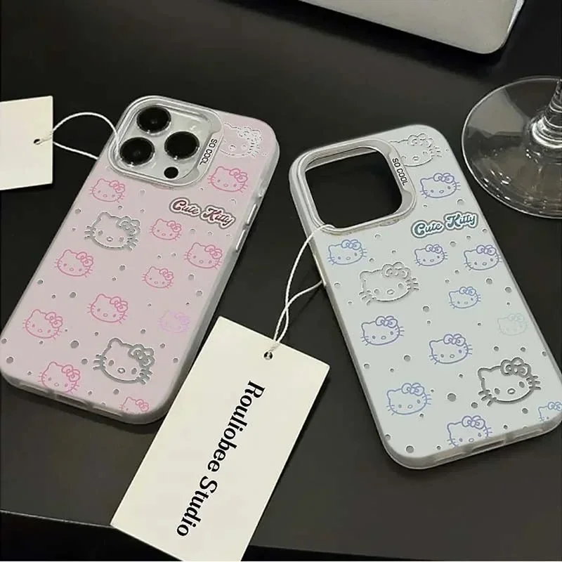 Japanese Korean Ins Style HelloKitty KT Cat Phone Case for OPPO A16 A17 A18 A31 A37 A38 A55 A57 A58 A74 A76 A78 A94 A98 4G 5G