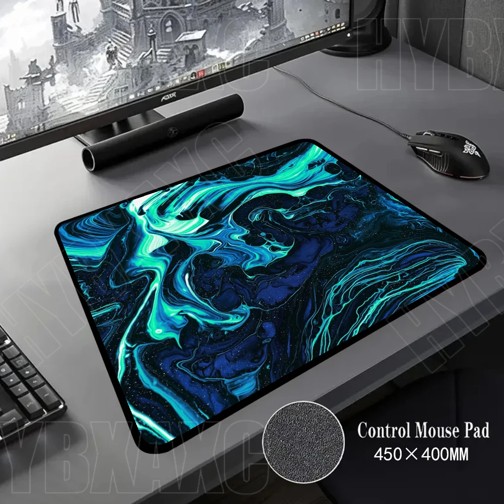 

Синий игровой коврик для мыши 45x40 см Strata Liquid Deskmat Нескользящий резиновый игровой коврик для мыши Коврики для компьютерной клавиатуры Cool Mausepad Gamer