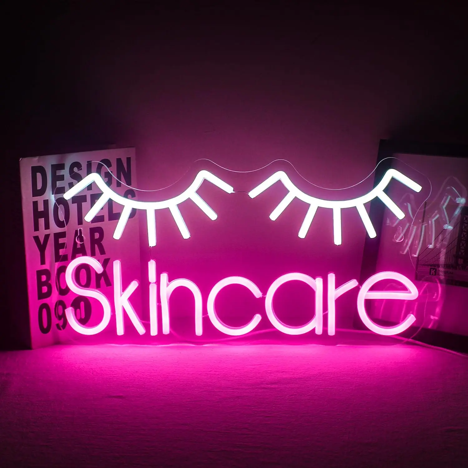 Art Nail Neon Sign For Wall Decor Nails LED Lights Creative Room Decoartion For Lash Make Up Beauty Salon Shop Club USB Lamp