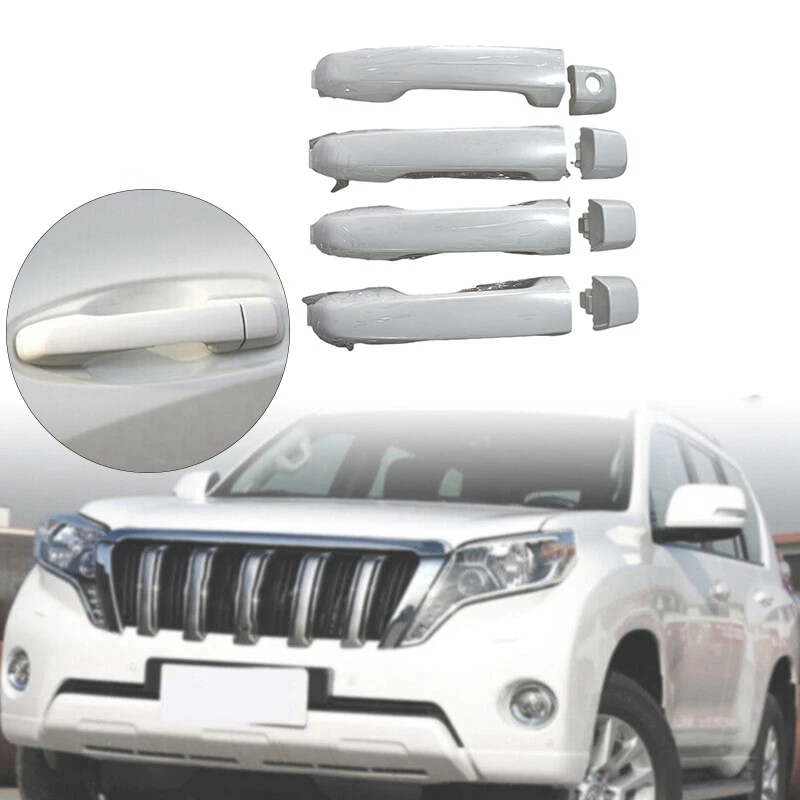 

1Set 4 Door Handle 69211-60090 For Toyota 4Runner Lexus GX460 Land Cruiser 2010-2018 Outside Exterior Door Handle