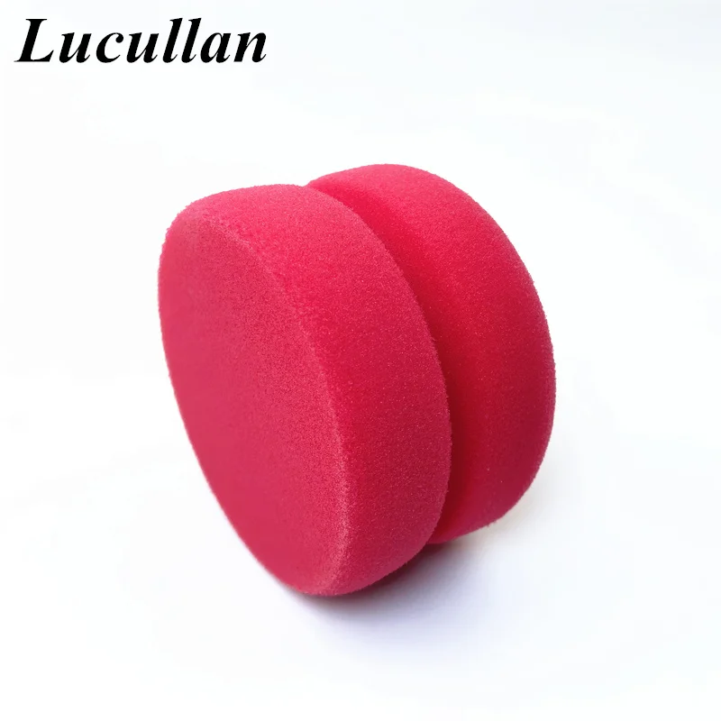 Lucullan Dual Sided Foam Wax Applicators Fit Hand Car Detailing Polishing Pad For Sealant Ceramic Coating Graphene Use