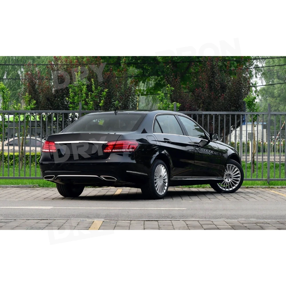 Car Rear Bumper Diffuser Spoiler Exhaust Tips For Mercedes Benz E Class W212 Standard 2013-2016 Rear Lip Body Kits Accessories view 4