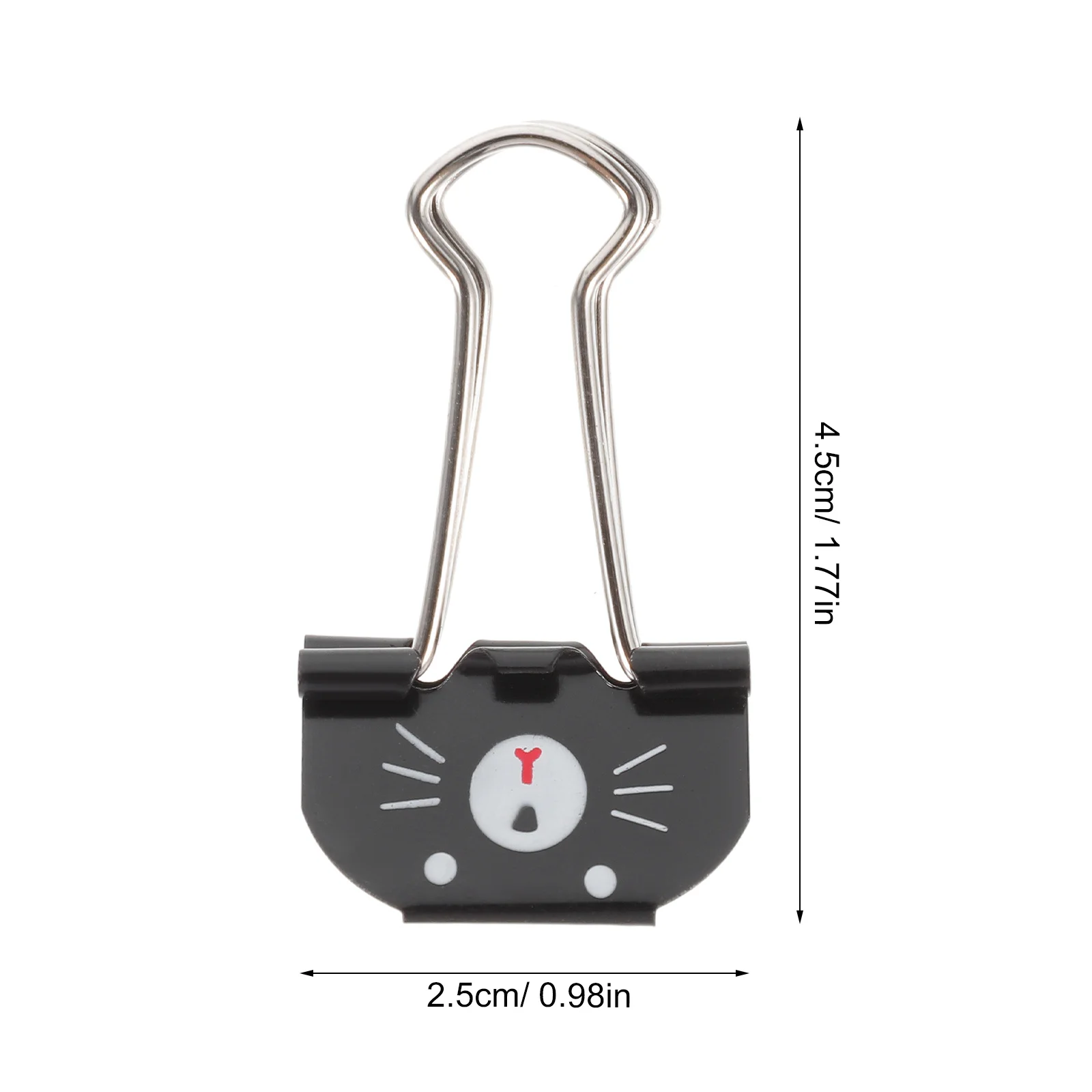 20pcs Metal Binder Small Document Clips For Office Home Use Assorted Paper Clamps Multi-Function File Clips Office Supplies