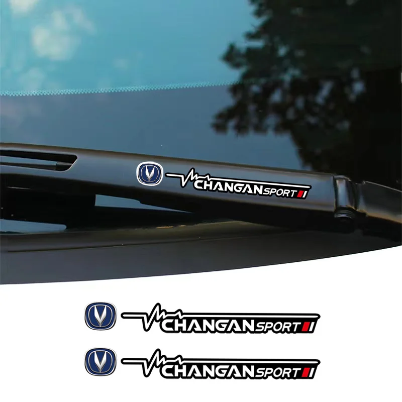 2 قطعة نافذة السيارة ممسحة ملصقات ملصقات الإبداعية ل Changan UNI-K CS35 CX70 CS85 CS55 CS75 Alsvin EADO شعار السيارات ديكور الشارات #1