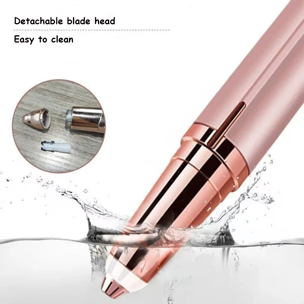 Recortador de cejas eléctrico moldeador de cejas removedor de vello facial para mujeres afeitadoras de cejas automáticas cuchillo de bolsillo herramientas de maquillaje