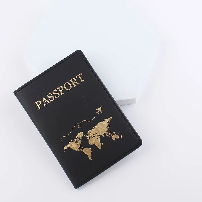 Couple Line Passport Cover Fashion New Travel Bank Card Document Bag PU Leather Holder Lovers Passport Holder