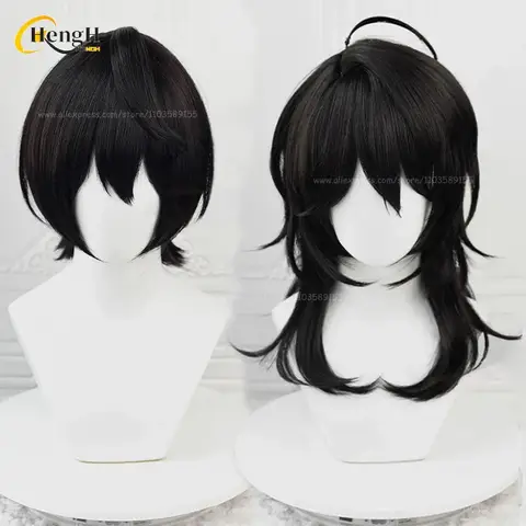 I lager Game ES Sakuma Rei Sakuma Ritsu Syntetiskt Hår 30cm/45cm Svart Peruk Värmebeständigt Hår Halloween Cosplay Anime Peruker 10 best sales ritsu sakuma cosplay - №1