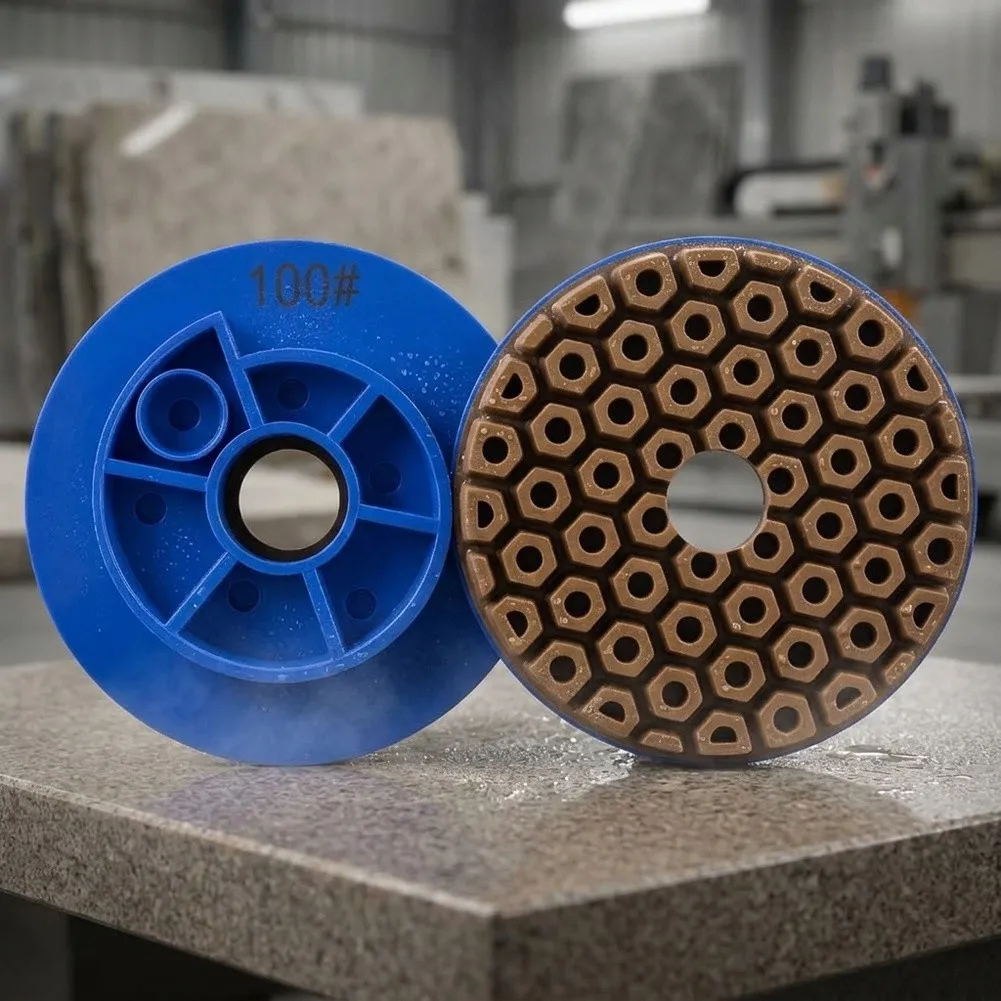 For Concrete Floor Snail Lock Pad Wet Polishing Disc Polish for kit 25 Mm Grit 50 To 3000 Extra Thick Segments Beveled Edge