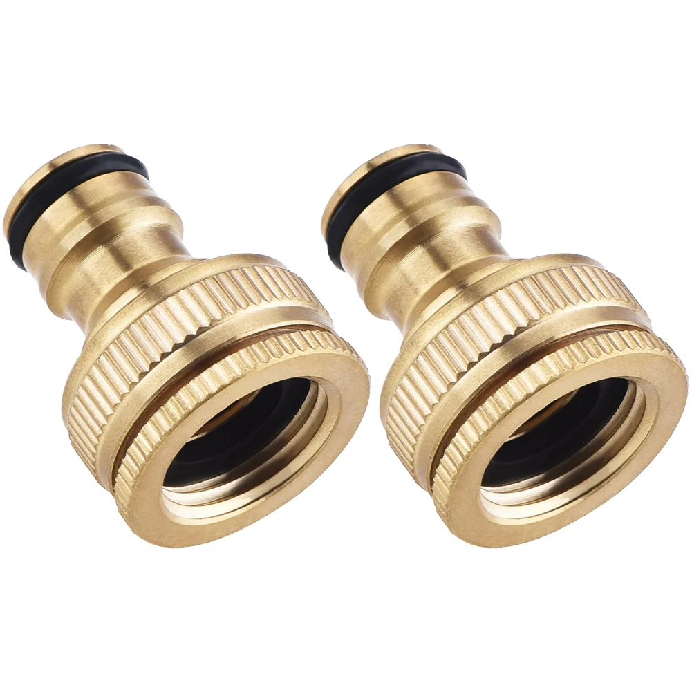 Brass Faucet Adapter, G3/4" To G1/2" Faucet Aerator Adapter Hose Thread Fitting Connector For Washing Machine Dishwasher Garden