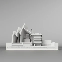 Richard Meier | Millennium Church | Cement Architectural Models Concrete Home Decorative Ornaments