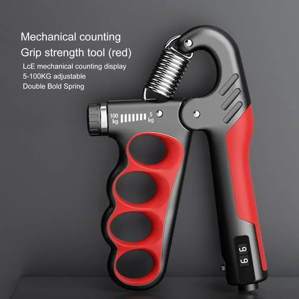 Finger Exercise Device Adjustable Hand Grip Strength Trainer for Men Women Mechanical Forearm Exerciser with Resistance for Grip