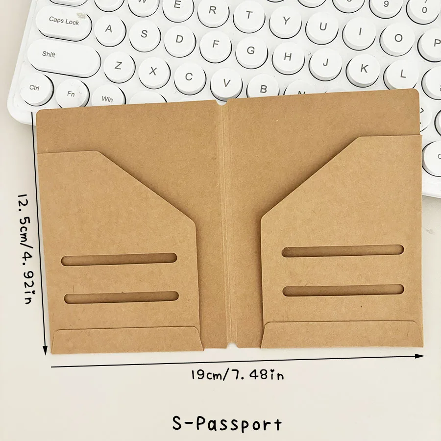 Sharkbang TN/Passport Kraft Index Paper Storage Bag, Ticket/Files/Cards Organizer Book, Traveler's Notebook Accessories view 5