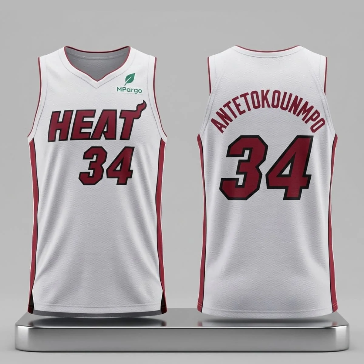 Miami 34 Antetokounmpo Basketballtrikot Familien-Partnerlook Eltern-Kind Ärmelloses Shirt Herren Damen Kinder Atmungsaktive Sportbekleidung – Detail 6