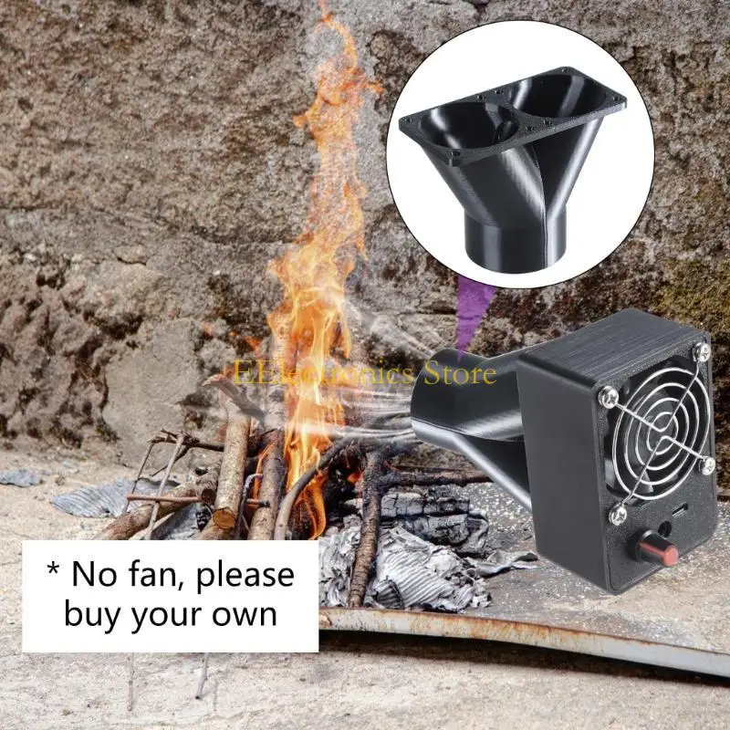 

B03C Высокопроизводительный адаптер канала охлаждающего вентилятора, вентиляционное отверстие для вентилятора 4 см/6 см для дыма