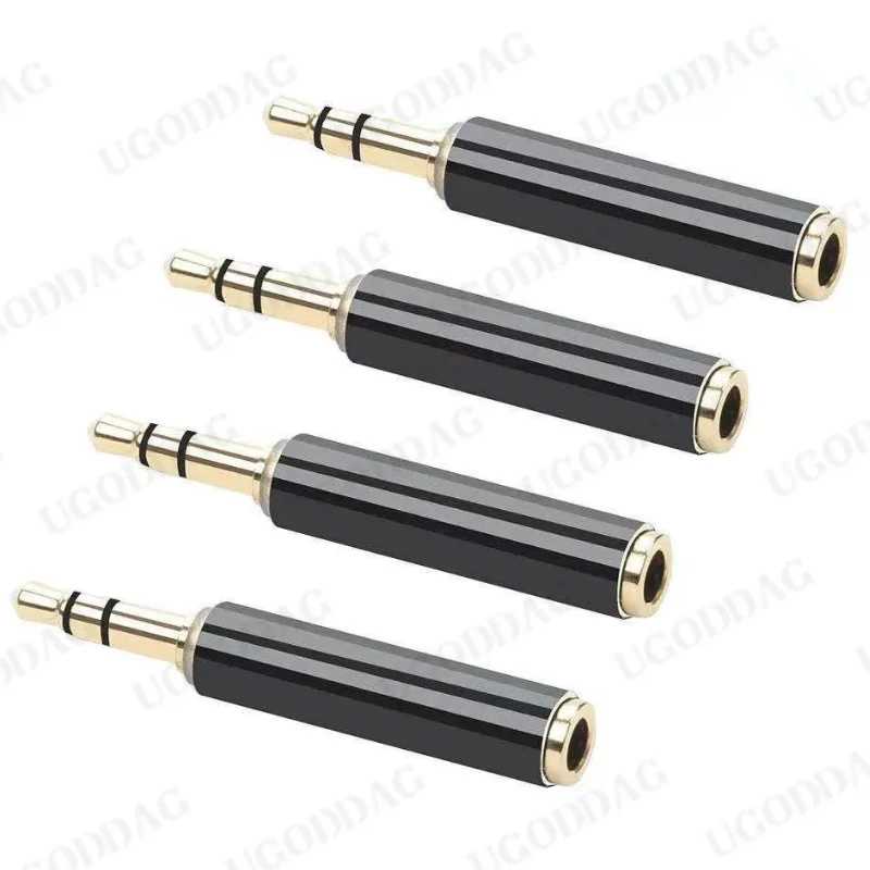 Gold Plated 3.5mm Audio Adapter Converter TRS Male to Female TRRS Stereo 3 Pole to 4 Pole Adapter Audio Connector for Microphone