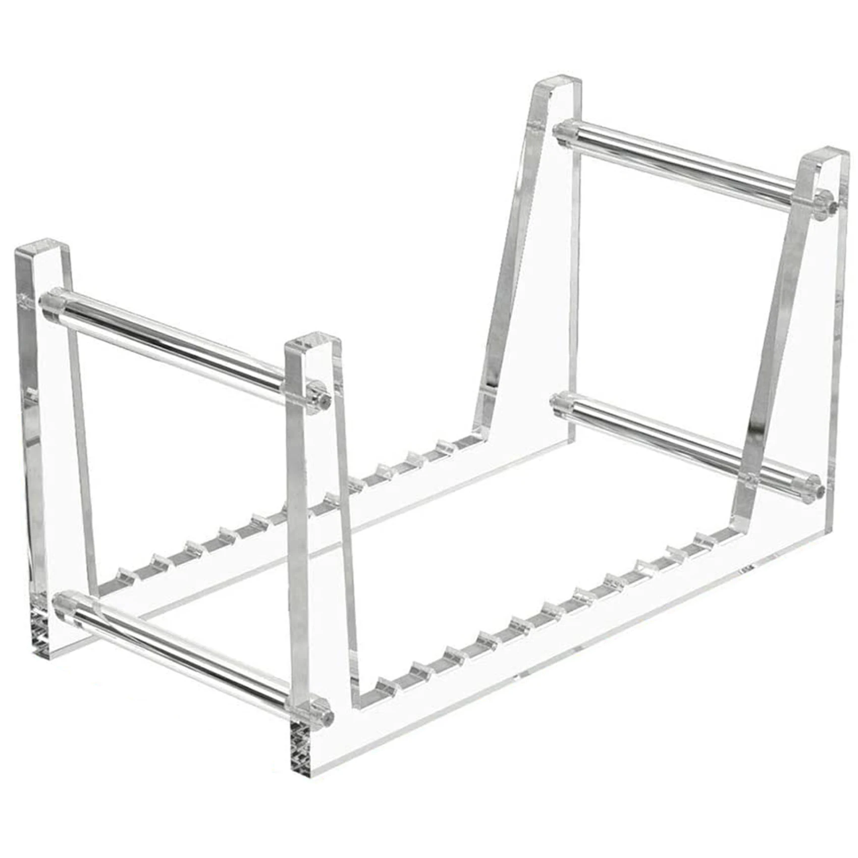 

Clear Vinyl Record Stand Holder for Desktop Album Storage, Record Shelf Display for Desktop Pictures, Books