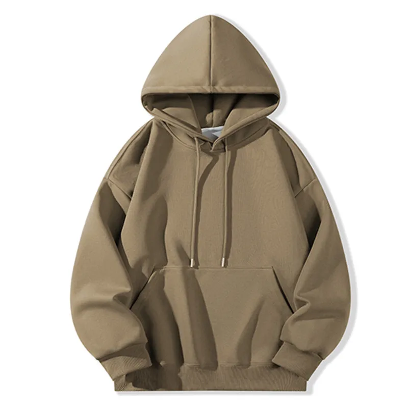 

GIOIO men's sweatshirt, new spring solid color kangaroo pocket casual hoodie, daily sports wear pullover