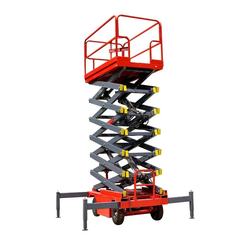 

Mobile scissor electric hydraulic lifting platform aerial work climbing vehicle full self-propelled elevator