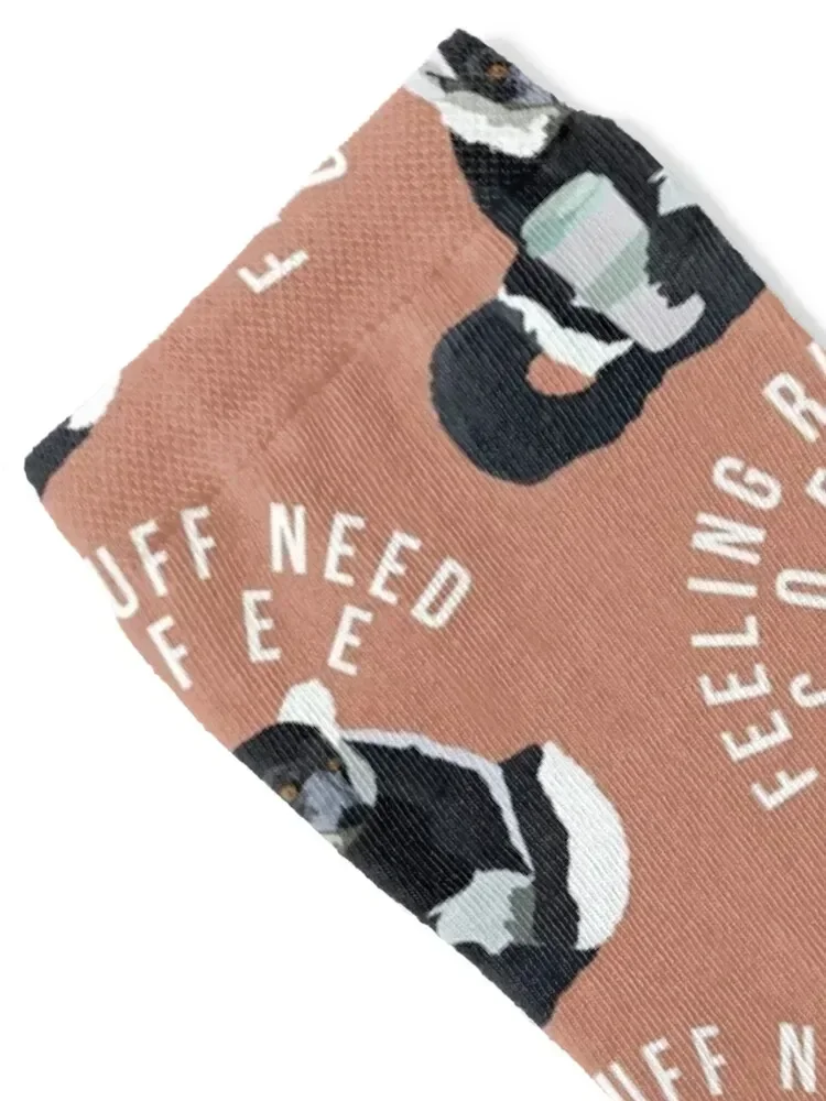 Feeling Ruff Need Coffee Socks Stockings man kawaii christmas stocking warm winter Women Socks Men's