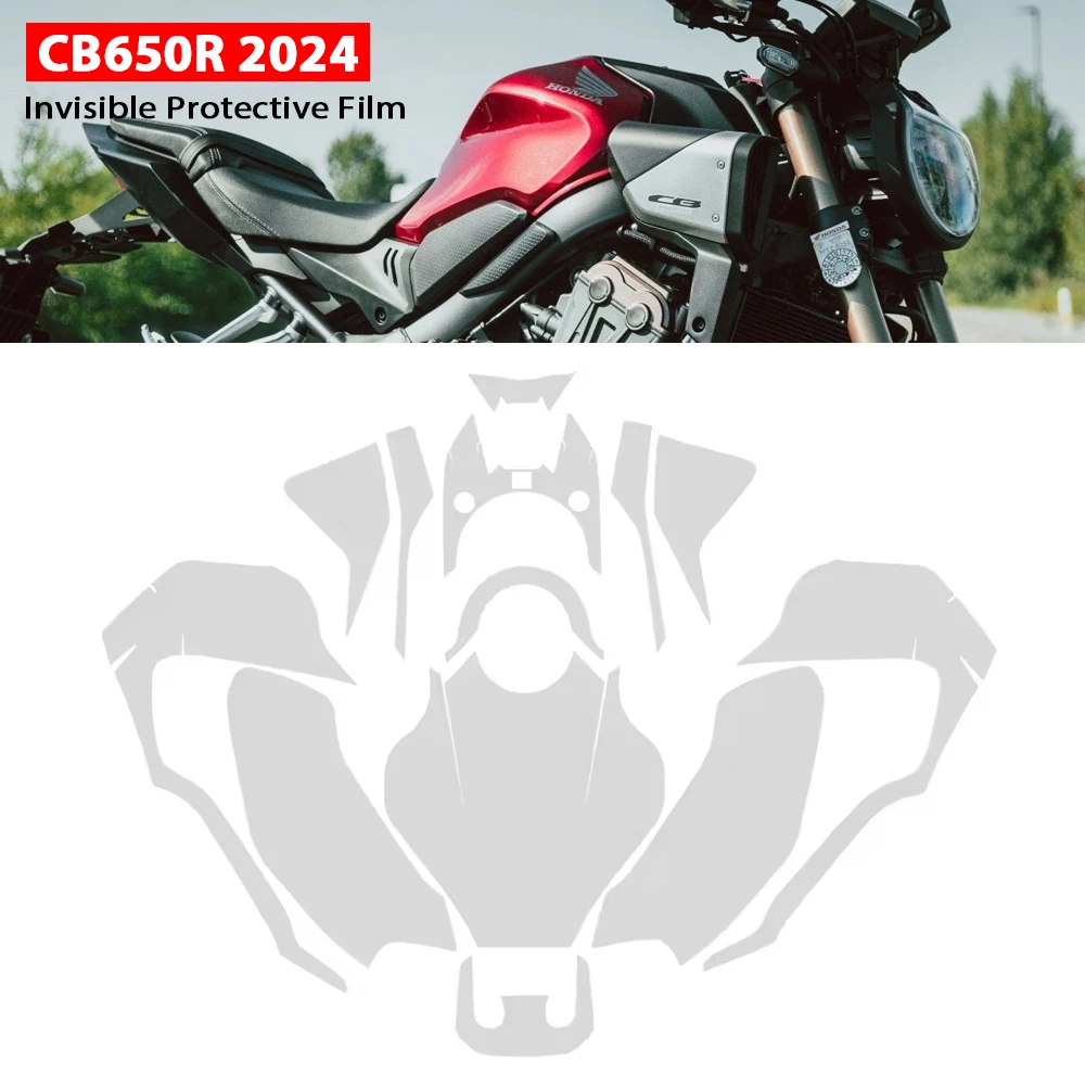 

Для HONDA CB650R CB 650R 2024-PPGF мотоциклетная защитная пленка из ТПУ, самовосстанавливающаяся защита от краски для всего тела, устойчивый к царапинам комплект