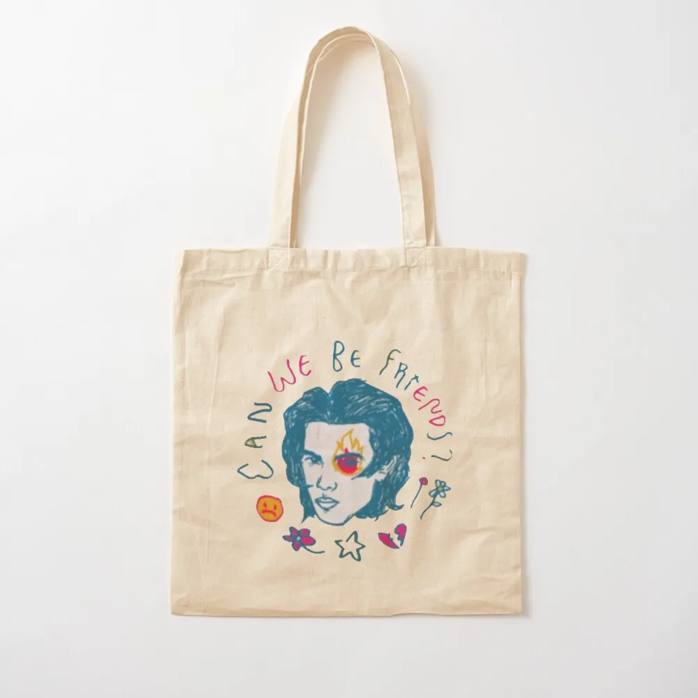Can We Be Friends? Tote Bag woman shopping bag eco bag folding Canvas Tote