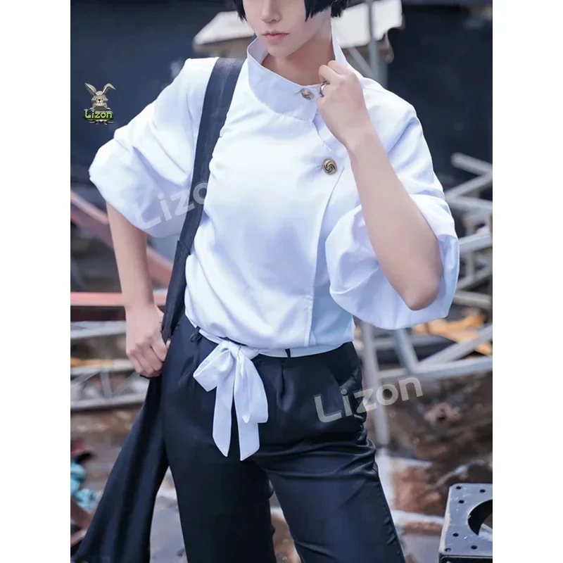

❤ 2026 ❤ 2026halloweenAnime Jujutsu Kaisen Yuta Okkotsu Cosplay Costume Wig Men Women Halloween Party Uniforms Tops+ Coat ❤