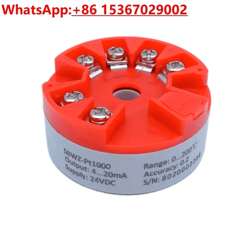 Measurement and control pt1000 platinum thermal resistance sensor temperature transmitter 4-20ma/0-5/10 v conversion module