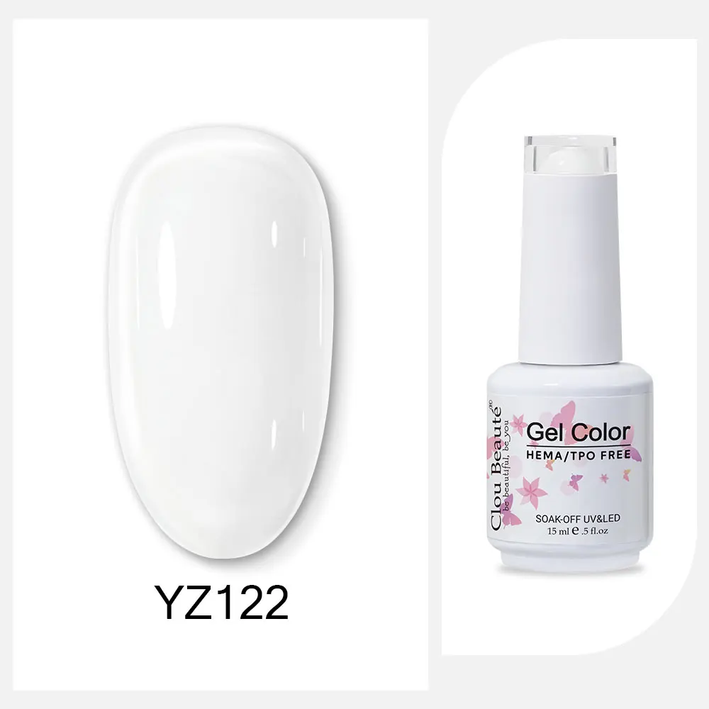 Clou Beaute 15 ml Rood Zwart Wit Groen Neon Gel Nagellak Base Top Coat Velvet Top 400 Kleuren Semi permanente Gel Nagellak