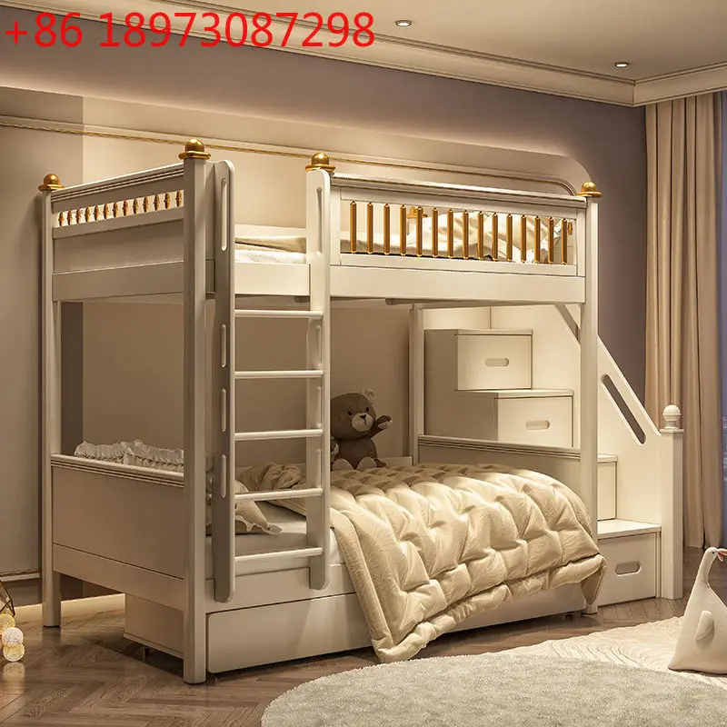 

Легкие роскошные высокие и низкие американские двухъярусные кровати для матери и ребенка, современная простота