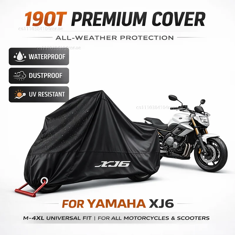 

Чехол для мотоцикла Yamaha XJ6 XJ6F XJ6N DIVERSION 2009-2014 190T, водонепроницаемый, пылезащитный, с защитой от ультрафиолета, всесезонный