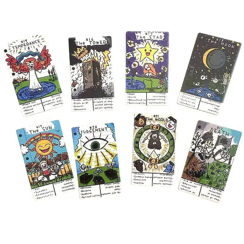 10.3*6cm Doddle tarocchi 78 pezzi Cartoon tarocchi