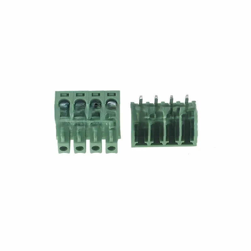 3.81MM Green Plug-in 15EDG Curved Pin Straight Pin 2P/3P/4P/5/6/7/8P/9/10P Terminal Block