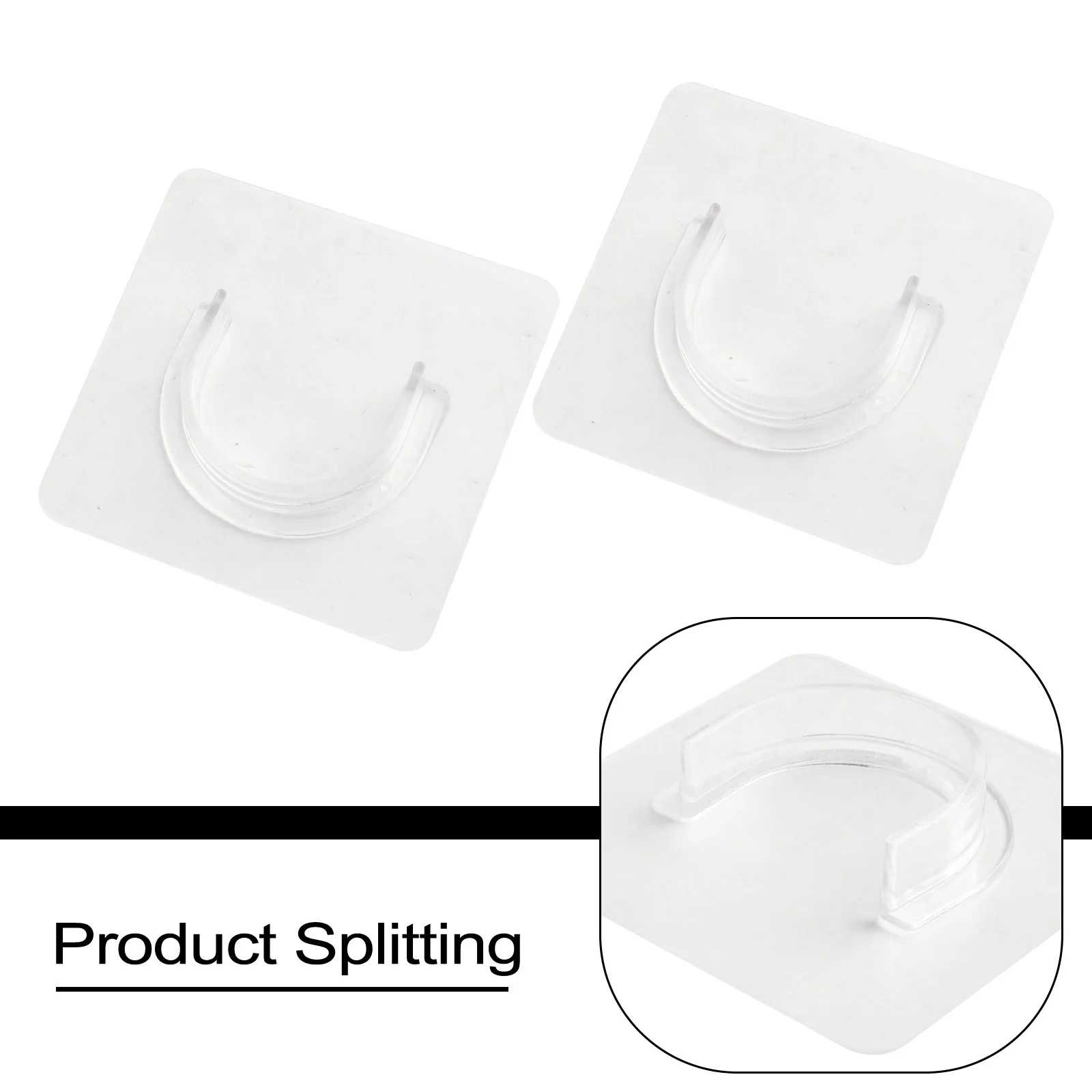 Shower Curtain Rod Rod Bracket Seamless Installation Premium Adjustable Grip Holding Power Fit Most Transparent