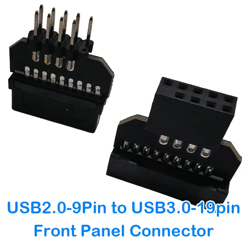 USB2.0 9Pin to USB3.0 19pin Front Panel Connector Converter USB 3.0 19/20pin to USB 2.0 9pin Header Male To Female