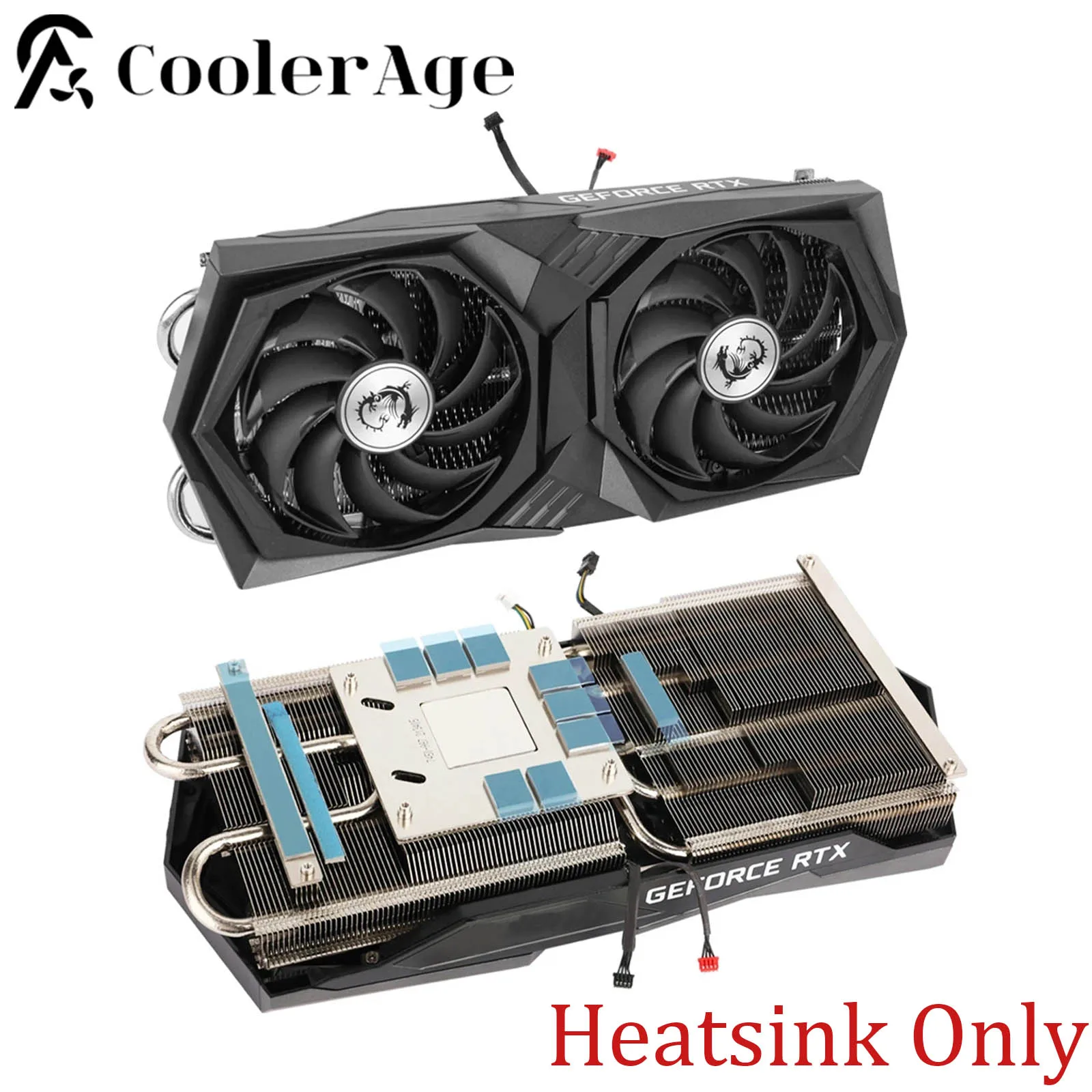 

New Original For MSI RTX 3060 3060 Ti Gaming X Replacement Graphics Card GPU Heatsink RTX3060 RTX3060Ti Video Card Heat Sink